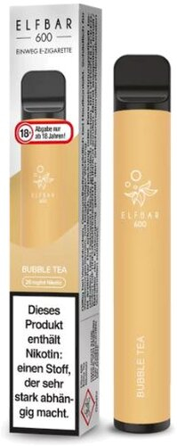 Elf Bar 600 Einweg E-Zigarette Bubble Tea 20mg