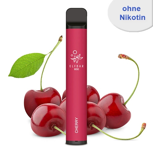 Elf Bar 600 Einweg E-Zigarette Cherry Geschmack Nikotinfrei Elf Bar 600 Einweg E-Zigarette Cherry Geschmack Nikotinfrei