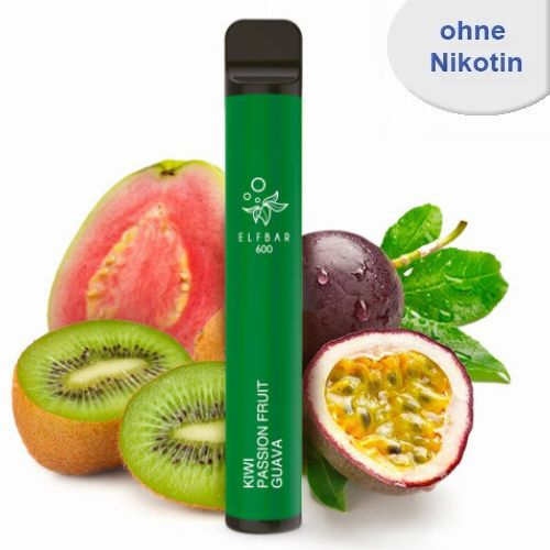 Elf Bar 600 Einweg E-Zigarette Kiwi Passion Fruit Guave Nikotinfrei Elf Bar 600 Einweg E-Zigarette Kiwi Passion Fruit Guave Nikotinfrei