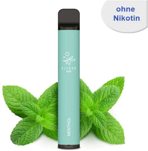 Elf Bar 600 Einweg E-Zigarette Menthol Aroma Nikotinfrei Elf Bar 600 Einweg E-Zigarette Menthol Aroma Nikotinfrei