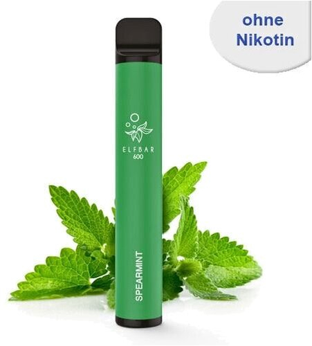 Elf Bar 600 Einweg E-Zigarette Spearmint Aroma Nikotinfrei