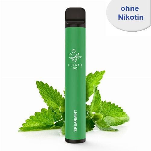 Elf Bar 600 Einweg E-Zigarette Spearmint Aroma Nikotinfrei Elf Bar 600 Einweg E-Zigarette Spearmint Aroma Nikotinfrei