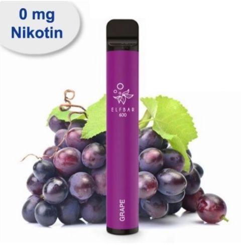 Elf Bar 600 Grape Aroma Einweg E-Zigarette ohne Nikotin