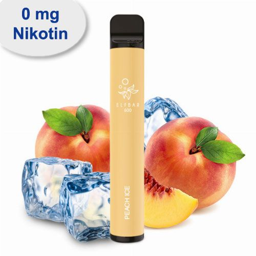 Elf Bar 600 Peach Ice Einweg E-Zigarette ohne Nikotin Elf Bar 600 Peach Ice Einweg E-Zigarette ohne Nikotin