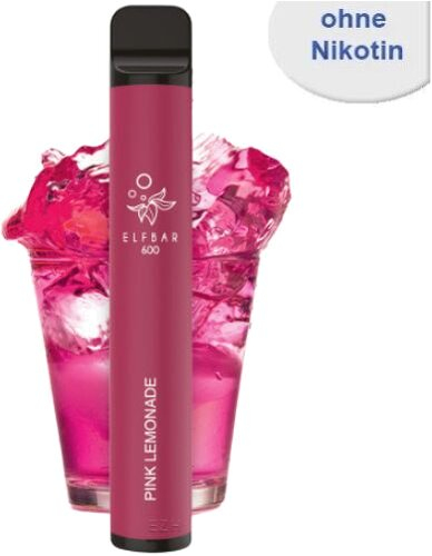 Elf Bar 600 Pink Lemonade Einweg E-Zigarette ohne Nikotin