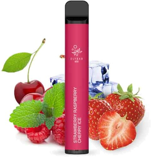 Elf Bar 600 Strawberry Raspberry Cherry Ice Einweg E-Zigarette 20mg