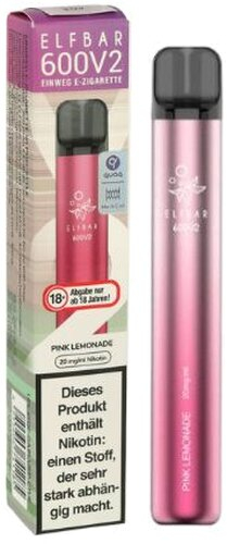 Elf Bar 600 V2 Pink Lemonade Einweg E-Zigarette 20mg Elf Bar 600 V2 Pink Lemonade Einweg E-Zigarette 20mg