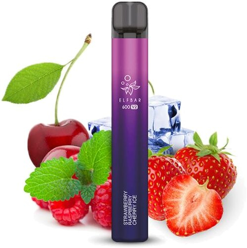 Elf Bar 600 V2 Strawberry Raspberry Cherry Ice Einweg E-Zigarette 20mg Elf Bar 600 V2 Strawberry Raspberry Cherry Ice Einweg E-Zigarette 20mg