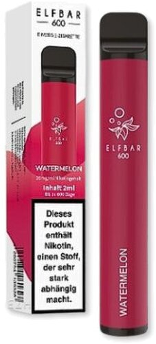 Elf Bar 600 Watermelon Aroma Einweg E-Zigarette 20mg Nikotin
