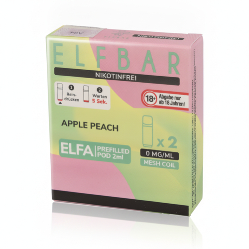 Elf Bar ELFA Apple Peach Prefilled Pod 2x2ml Nikotinfrei