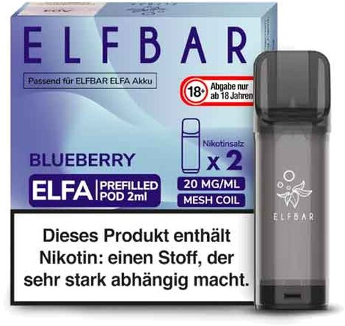 Elf Bar ELFA Blueberry Prefilled Pod 2x2ml 20mg
