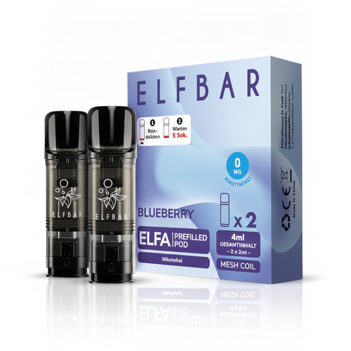 Elf Bar ELFA Blueberry Prefilled Pod 2x2ml Nikotinfrei