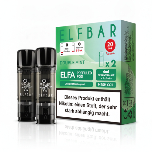 Elf Bar ELFA Double Mint Prefilled Pod 2x2ml 20mg