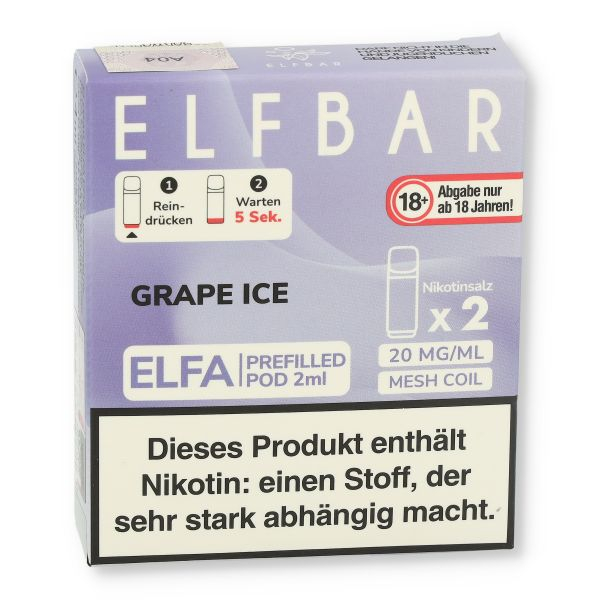 Elf Bar ELFA Grape Ice Prefilled Pod 2x2ml 20mg