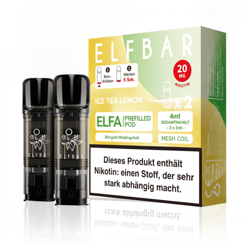 Elf Bar ELFA Ice Tea Lemon Prefilled Pod 2x2ml 20mg