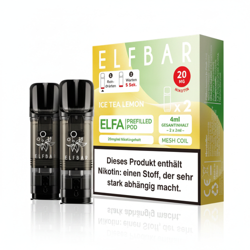 Elf Bar ELFA Ice Tea Lemon Prefilled Pod 2x2ml 20mg