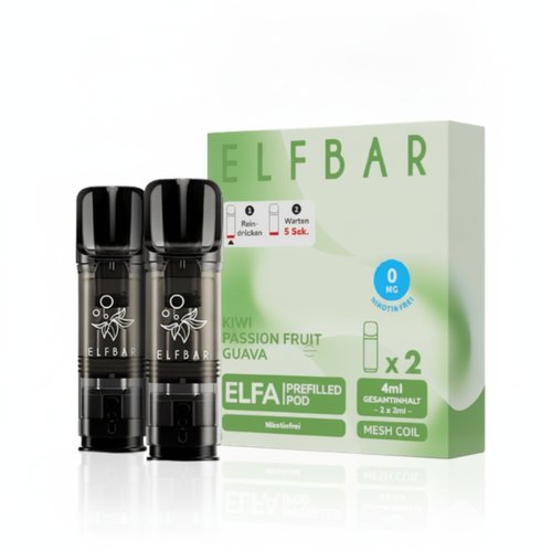 ELFBAR ELFA Kiwi Passion Fruit Guave Prefilled Pod 2x2ml Nikotinfrei