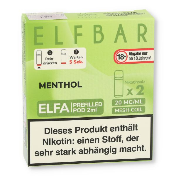 Elf Bar ELFA Menthol Prefilled Pod 2x2ml 20mg