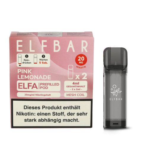 Elf Bar ELFA Pink Lemonade Prefilled Pod 2x2ml 20mg Elf Bar ELFA Pink Lemonade Prefilled Pod 2x2ml 20mg