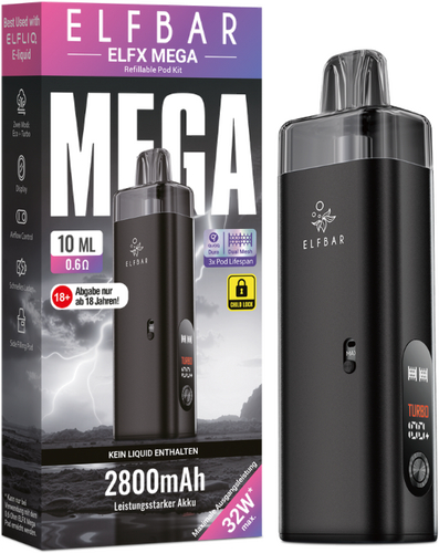Elf Bar ELFX Mega Kit 2800mAh Black