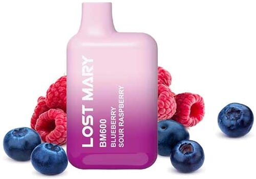Elf Bar Lost Mary BM600 Blueberry Sour Raspberry Einweg E-Zigarette 20mg
