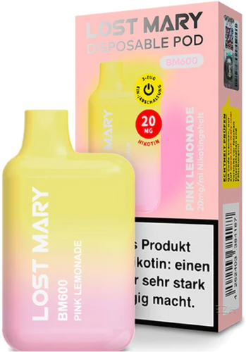 Elf Bar Lost Mary BM600 Pink Lemonade Einweg E-Zigarette 20mg