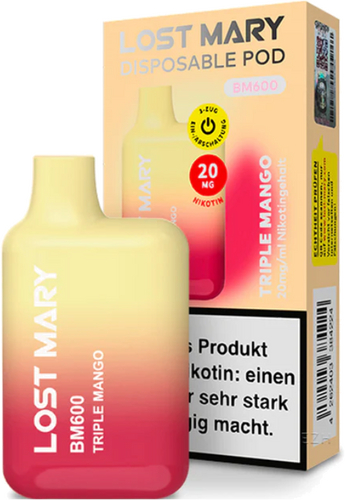 Elf Bar Lost Mary BM600 Triple Mango Einweg E-Zigarette 20mg