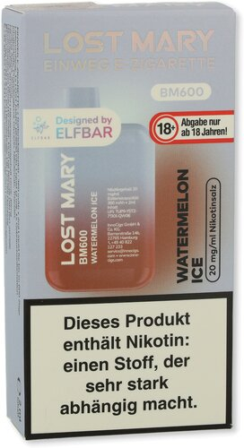 Elf Bar Lost Mary BM600 Watermelon Ice Einweg E-Zigarette 20mg