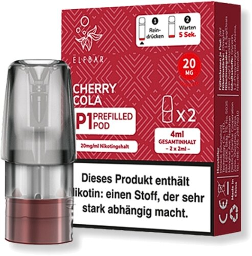 Elf Bar Mate 500 P1 Cherry Cola Prefilled Pod 2x2ml 20mg