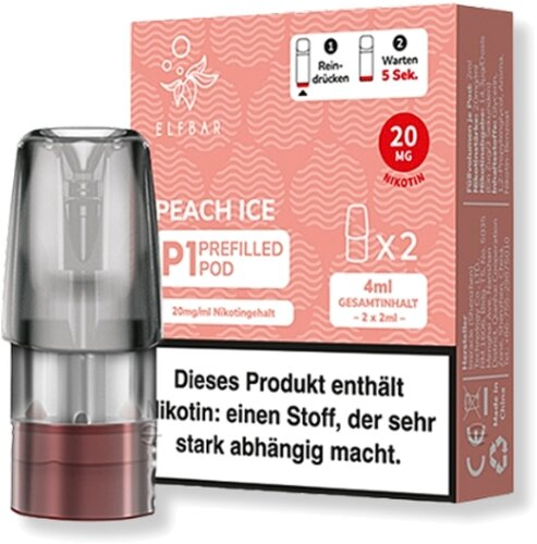 Elf Bar Mate 500 P1 Peach Ice Prefilled Pod 2x2ml 20mg