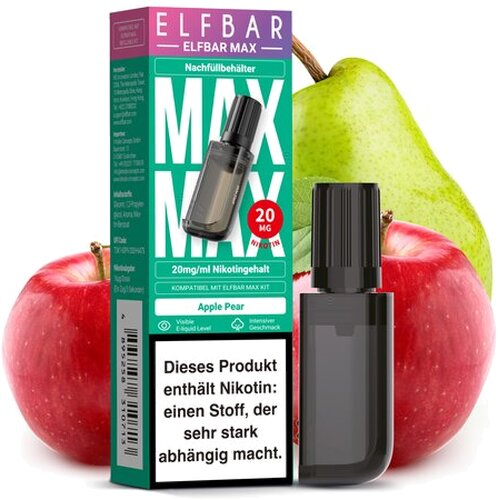 Elfbar Max Nachfülltank Apple Pear 10ml 20mg/ml