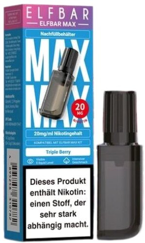 Elfbar Max Nachfülltank Triple Berry 10ml 20mg/ml