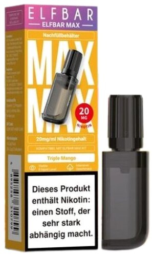 Elfbar Max Nachfülltank Triple Mango 10ml 20mg/ml