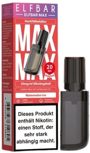 Elfbar Max Nachfülltank Watermelon Ice 10ml 20mg/ml