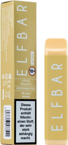 Elf Bar NC600 Einweg E-Zigarette Citrus Yoghurt 20 mg Nikotin Elf Bar NC600 Einweg E-Zigarette Citrus Yoghurt 20 mg Nikotin