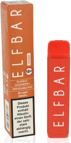 Elf Bar NC600 Einweg E-Zigarette Elfergy Raspberry 20 mg Nikotin Elf Bar NC600 Einweg E-Zigarette Elfergy Raspberry 20 mg Nikotin
