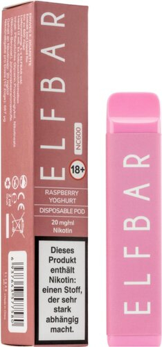 Elf Bar NC600 Einweg E-Zigarette Raspberry Yoghurt 20 mg Nikotin Elf Bar NC600 Einweg E-Zigarette Raspberry Yoghurt 20 mg Nikotin