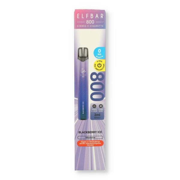 Elfbar 800 Blackberry Ice Einweg E-Zigarette 0mg