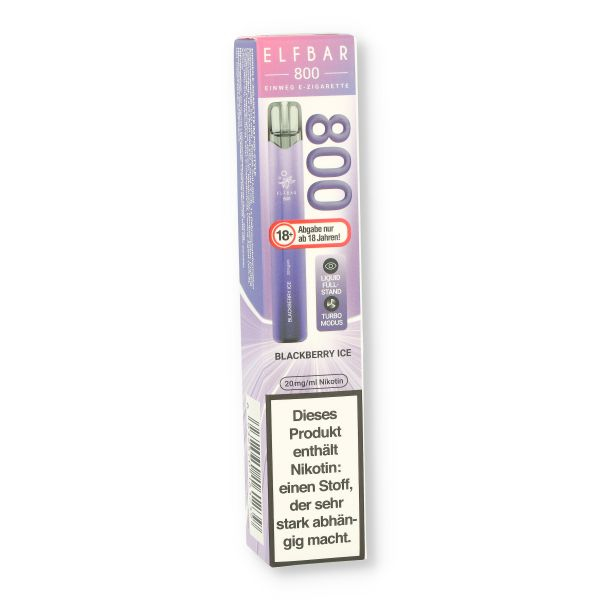 Elfbar 800 Blackberry Ice Einweg E-Zigarette 20mg