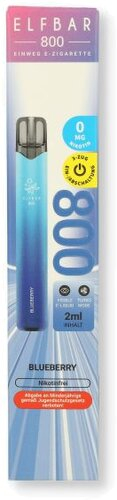 Elfbar 800 Blueberry Einweg E-Zigarette 0mg