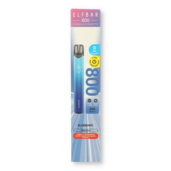 Elfbar 800 Blueberry Einweg E-Zigarette 0mg