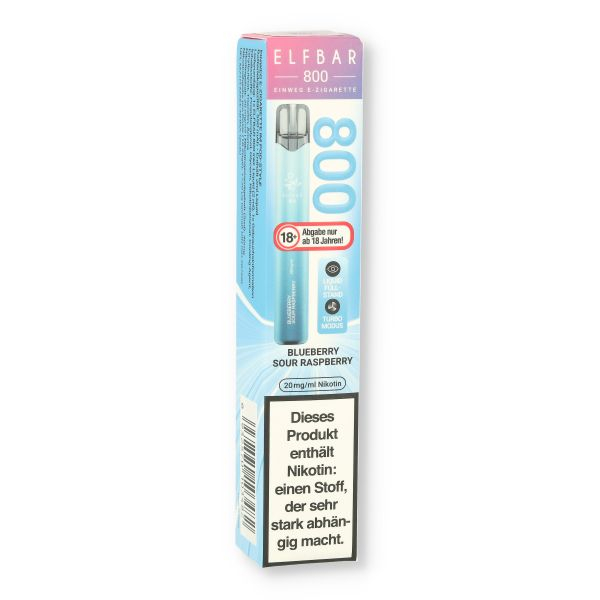 Elfbar 800 Blueberry Sour Raspberry Einweg E-Zigarette 20mg