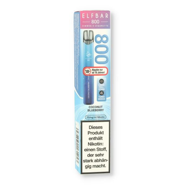 Elfbar 800 Coconut Blueberry Einweg E-Zigarette 20mg
