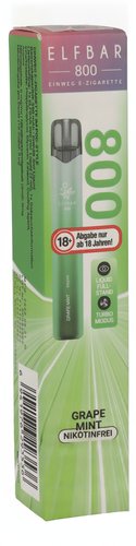 Elfbar 800 Grape Mint Einweg E-Zigarette 0mg