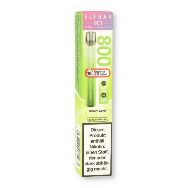 Elfbar 800 Grape Mint Einweg E-Zigarette 20mg