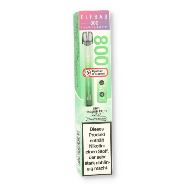 Elfbar 800 Kiwi Passionfruit Guave Einweg E-Zigarette 20mg