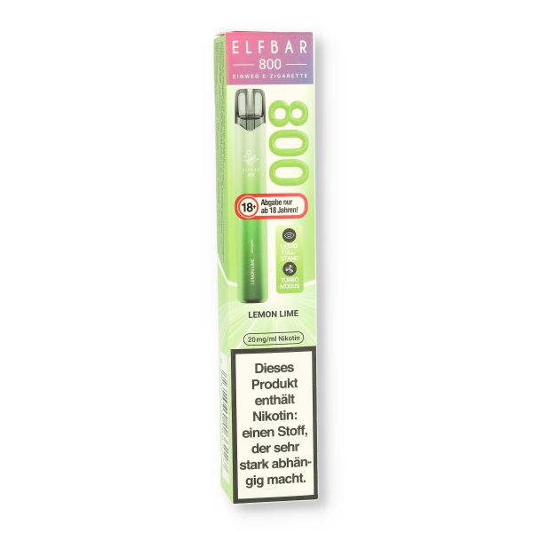 Elfbar 800 Lemon Lime Einweg E-Zigarette 20mg