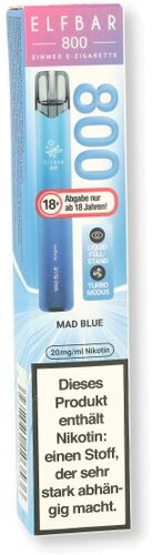 Elfbar 800 Mad Blue Einweg E-Zigarette 20mg
