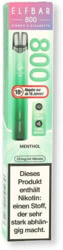 Elfbar 800 Menthol Einweg E-Zigarette 20mg Elfbar 800 Menthol Einweg E-Zigarette 20mg