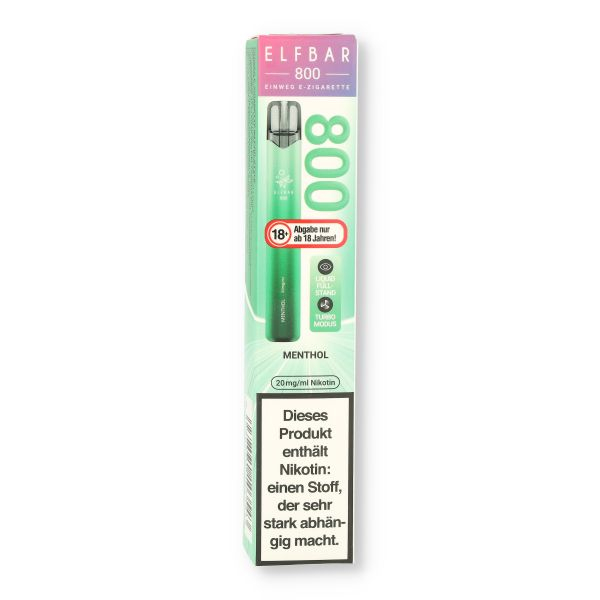 Elfbar 800 Menthol Einweg E-Zigarette 20mg